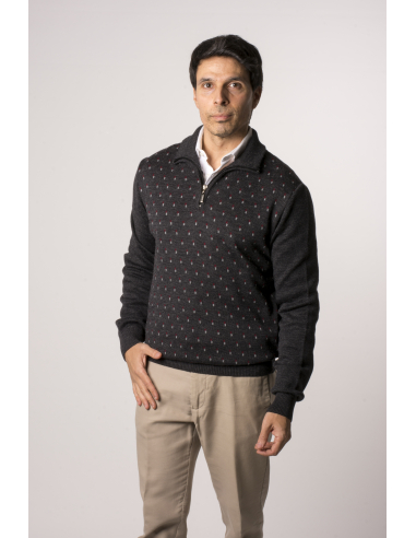 POLO CREMALLEAR MICROJACQUARD