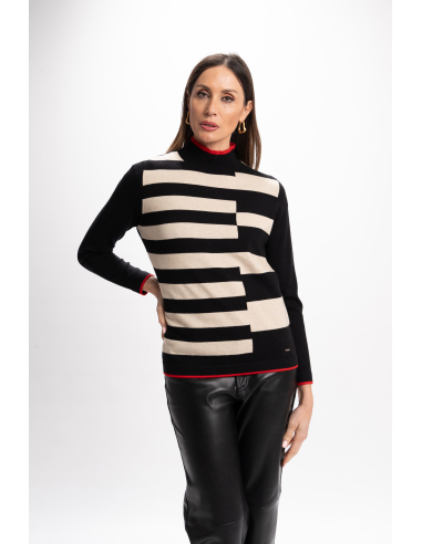 SUÉTER CUELLO PERKING INTARSIA