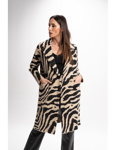 ABRIGO SOLAPA JACQUARD
