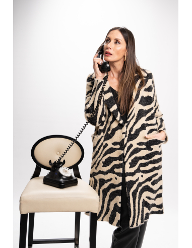 ABRIGO SOLAPA JACQUARD