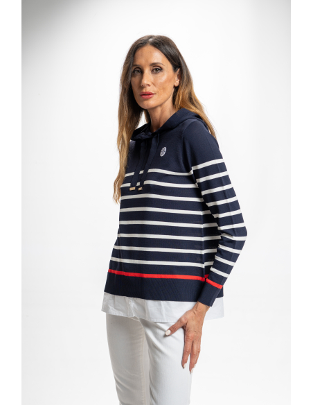 SUÉTER CAPUCHA BORDADO