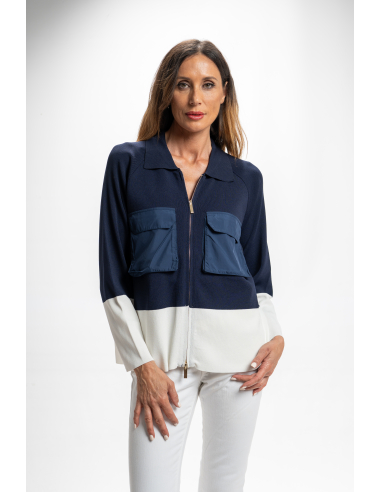 CHAQUETA CREMALLERA APLIQUES