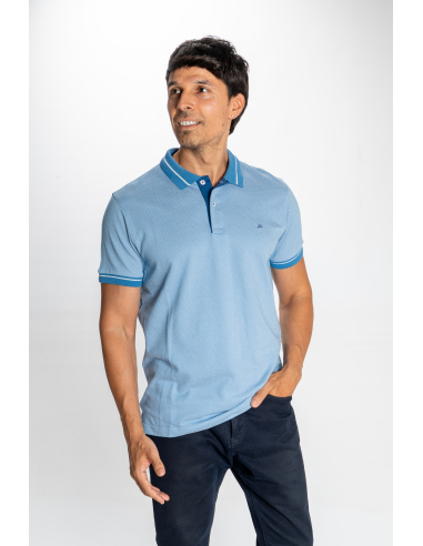 POLO ALGODÓN JERSEY JACQUARD - CON BOLSILLOS