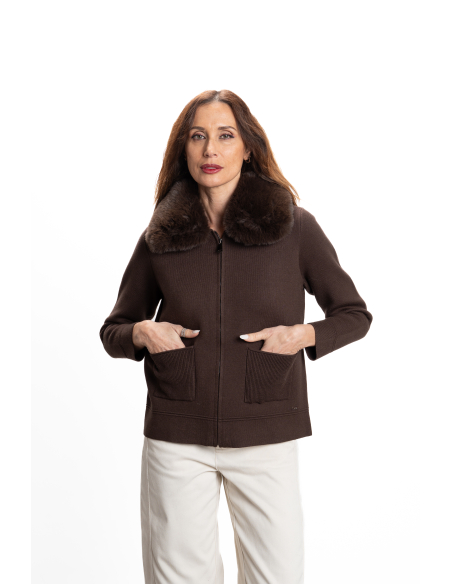 CHAQUETA CREMALLERA PELO
