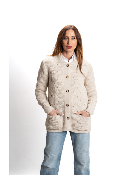 CHAQUETA ZIG ZAG BOTONES