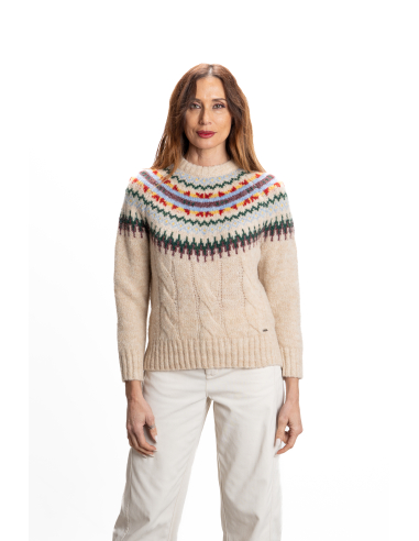 SUÉTER CUELLO CAJA CENEFA JACQUARD