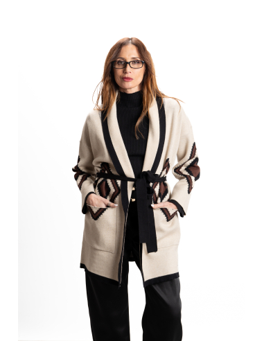 CHAQUETA JACQUARD ÉTNICO