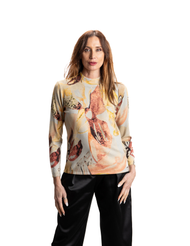 SUÉTER CUELLO PERKING ESTAMPADO