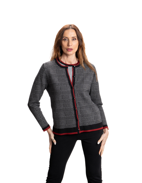 CONJUNTO JACQUARD PATA DE GALLO