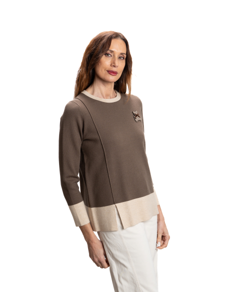 SUÉTER CUELLO CAJA MICROJACQUARD