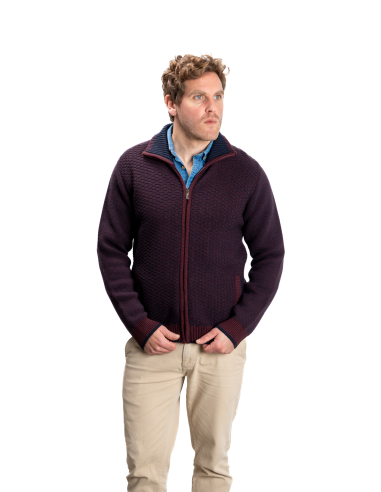 CHAQUETA CREMALLERA CONTRASTE RELIEVES